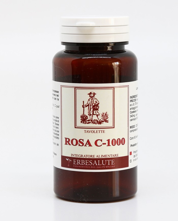 Rosa  Canina - 1000 mg. - Vit C naturale 90 tavolette