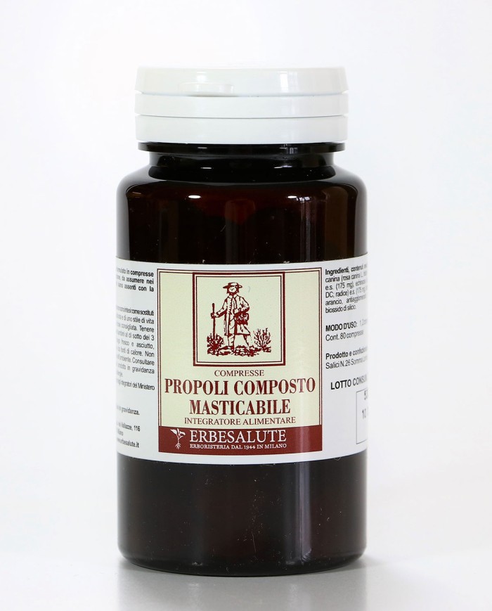 Propoli composto tavolette masticabili con Vit.C (rosa canina) ed echinacea