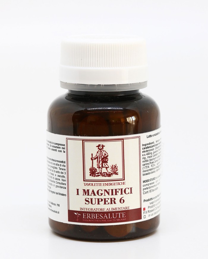 I magnifici super 6 ENERGETICO 60 compresse