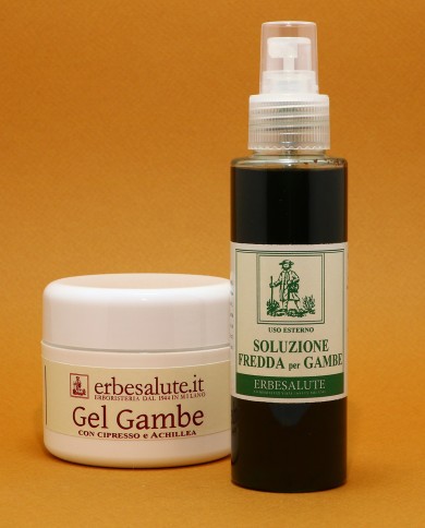 Gel gambe 100 ml. e Spray gambe 100 ml. ( 2 prodotti ) Gel gambe 100 ml. e Spray gambe 100 ml. ( 2 prodotti )