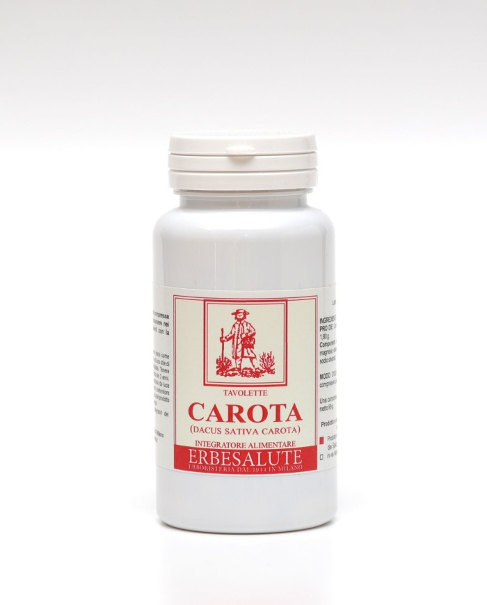 Carota compresse ricche di Betacarotene